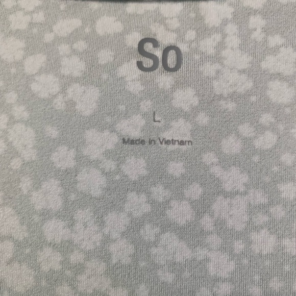 Knee Length Dress Green with White Flowers Size Large - Picture 3 of 4